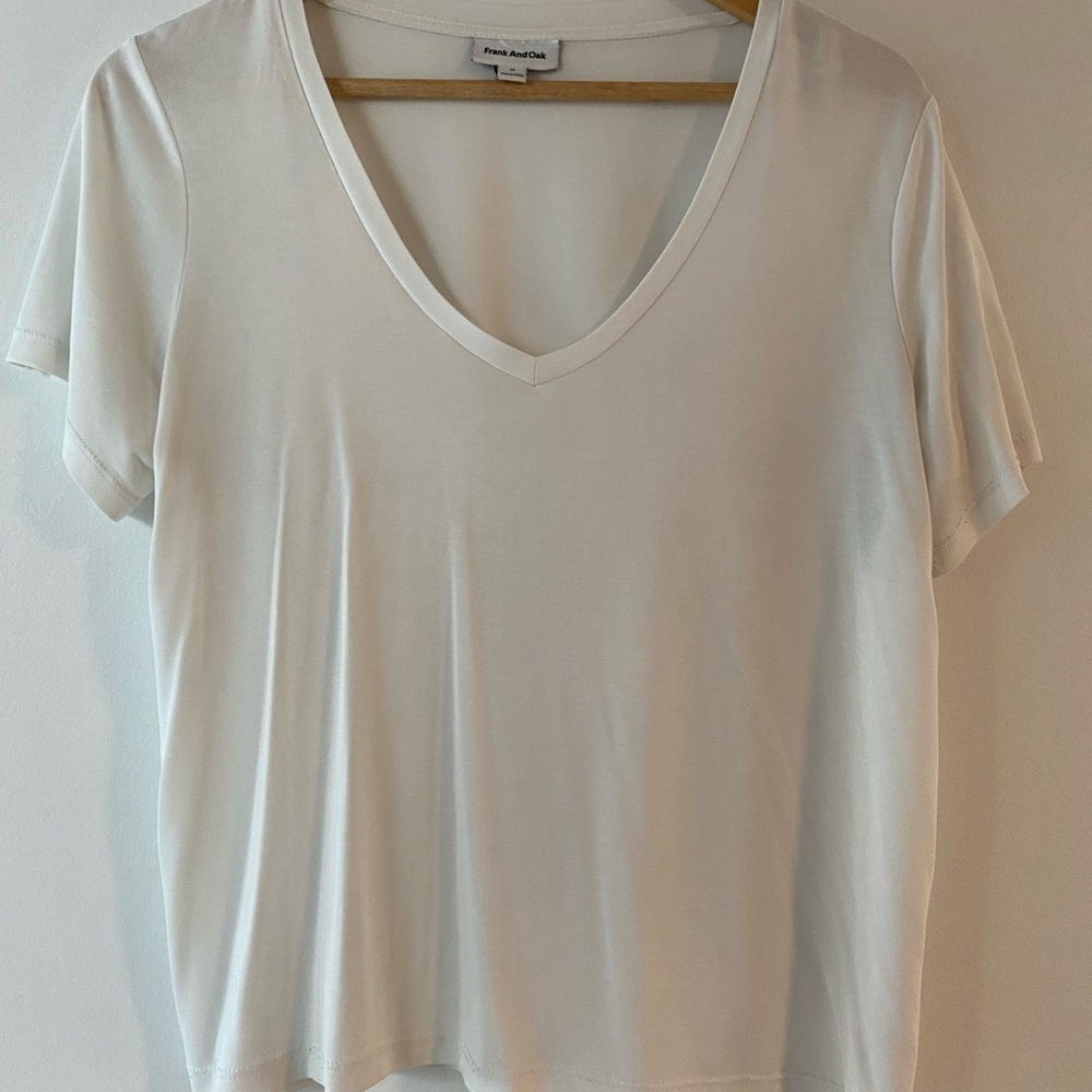 Frank and Oak White T-Shirt